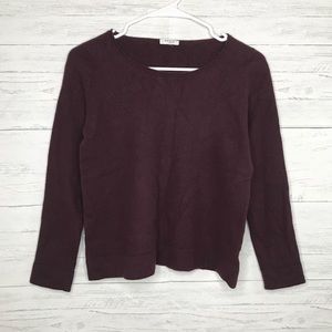 Akris Punto Purple Plum Wool Knit Sweater